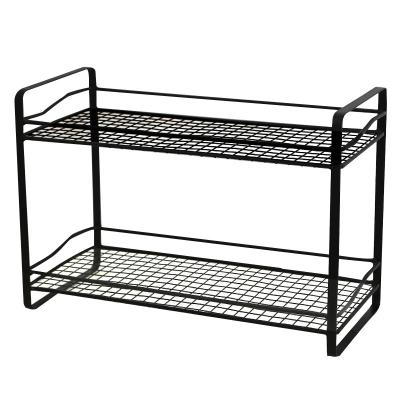 China Low-power practical iron sideboard storage rack multi-layer metal storage racks vegetable storage shelf for sale