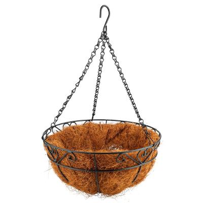 China CLASSIC Premium wholesale semicircular outdoor heavy hanging flower basket for sale