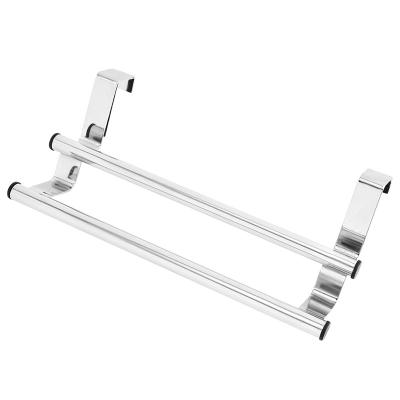 China Sustainable Stainless steel bathroom shelving bathroom shelving Over door towel rail for sale