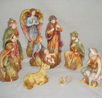 China High quality resin nativity set from Europe, personalized nativity set for sale