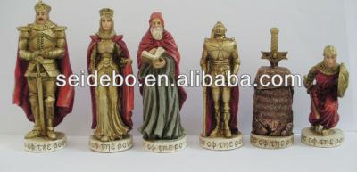 China High Quality Customized Polyresin Resin Chess Men, Chess Set, Personalized Chess Men for sale