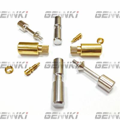 China Round Cnc Aluminum Milling Parts Brass H59 H62 Quick Coupling Connector for sale