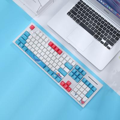 China Computer Keyboard Underwater world theme mechanical game keyboard key cap PBT heat sublimation OEM full set of key caps for sale