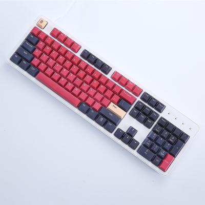 China Computer Keyboard Color contrast theme mechanical game keyboard key cap PBT heat sublimation OEM full set of key caps for sale