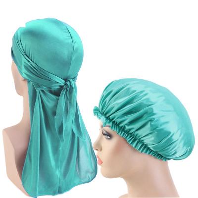 China Vendor Logo Men Durag Satin Multifunction Women Hair Spandex Designer Luxury Multifunctional Satin Bonnets And Durags Silk Set for sale