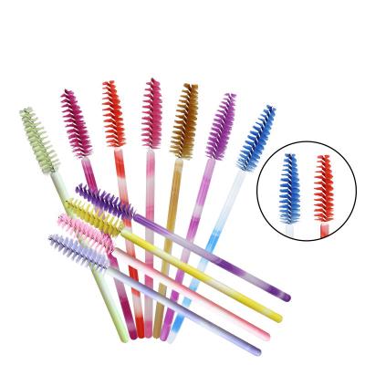 China ZDS Eyelash Whips Factory Handle Light Pink Lash Brush Eyelash Extension Glue Colorful Hot Selling Brush Cleansing Lash Wand Brush for sale