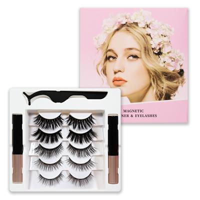 China Eye Beauty Factory Direct Sale Eyelash Lashglue Eyeliner Set Fashion Design Magnetic Eyelashes for sale