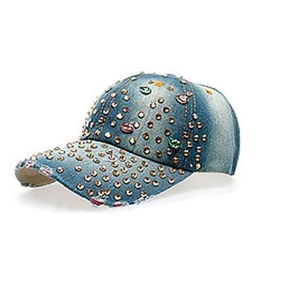 China Fashion JOINT Custom Made Women OEM/ODM Rhinestone Hats and Hats Wholesale Luxury Rhinestone Hats and Worn Hats Baseball Cap for sale