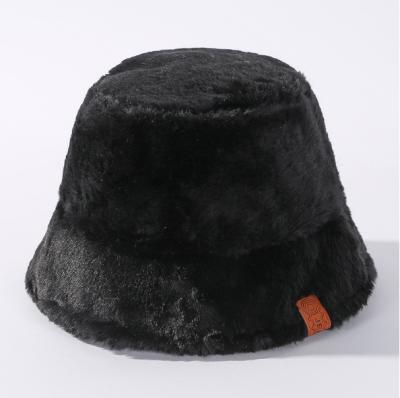 China COMMON Female Fashionable Luxury Leopard Bucket Hat Winter Warm Bucket Hat For Adults for sale