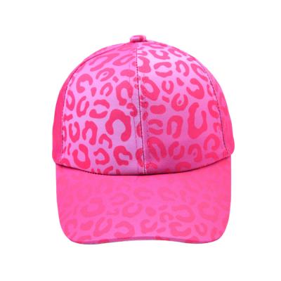 China Amazon Wholesaler JOINT Wholesaler Amazon Best Kids Luxury Fluorescent Baseball Cap Leopard Print Custom Print Sale Logo for sale