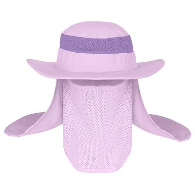 China Waterproof Fishing Covers Daiva Protection Face Neck Flap Sun Hat Headband Sun Anti UV Rain Hat Suns Fishing Hiking Hat for sale