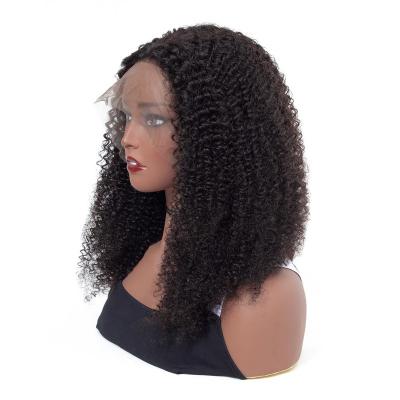 China Wholesale Water Wave Hair Supplier Nature Deep Curly Curly Full Lace Wig ,Virgin Hair Wig for sale