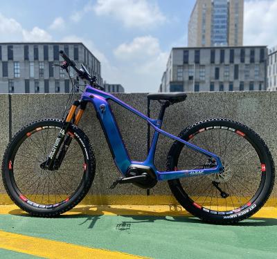 China Carbon fiber cheap carbon fiber E bike Enduro 29 inch 48v 250w/350w assistted EU warehouse powerful ebike mountain city electric bicycle for sale