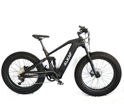 China Carbon fiber dirt EBike 48v 1000w bicicleta electrica with Bafang M620 motor mid suspension Toray T800 full carbon slant ebike fat for sale