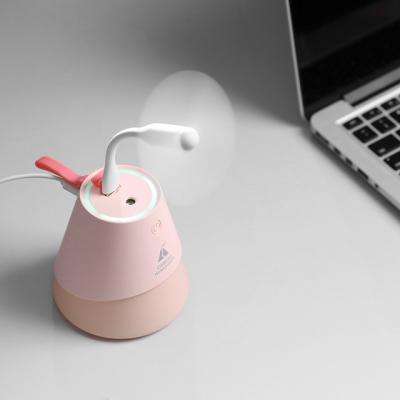 China 2022 Multifunctional Innovative Mini Led Cute Small Ultrasonic Air Diffuser Portable Humidifier with Night Light for sale