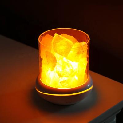 China Innovative Air Freshener Difusor Aromatherapy + Essential Oil Aroma Led Crystal Himalayan Salt Lamp Diffuser For Home for sale