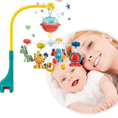 China Safe Rotate Follow Sleep Toy Baby Mobile Bed Crib Electric Hanging Hutch Musical Bell For Sale for sale