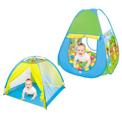 China SJ-202203 Hot Selling Colorful Baby Playhouse Tent Soft Colorful Animal Jump Up Play Ball Pool Tent for sale