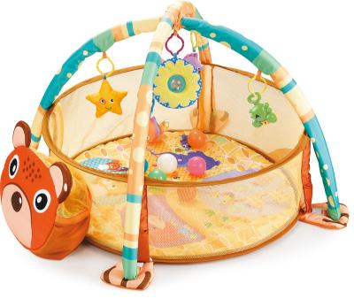 China Hot selling kids gift baby playmats 3-in-1 activity gym and ball pits for kids for sale