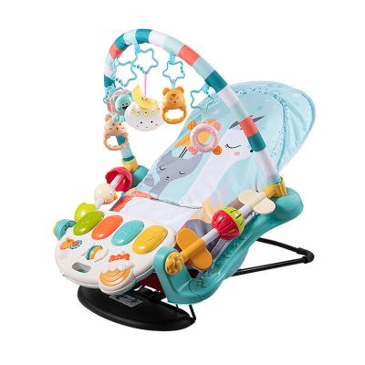 China Soft Baby Play Mat with Funny Piano Vibration Infant Rocking Chair with Multifunctional Music Chair for Kids Baby Rocker Chair Electric Musical Toy for sale