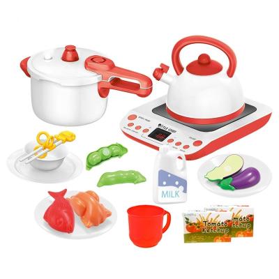 China Kids Play Little Chef Simulation Kitchenware Cooking Pretend Play Kitchen Toys Set For Children for sale