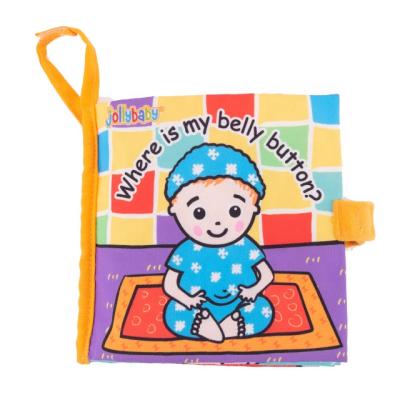 China Hearing Training Jollybaby Fold Pages Cloth Book Educational Toys With BB Sound for sale