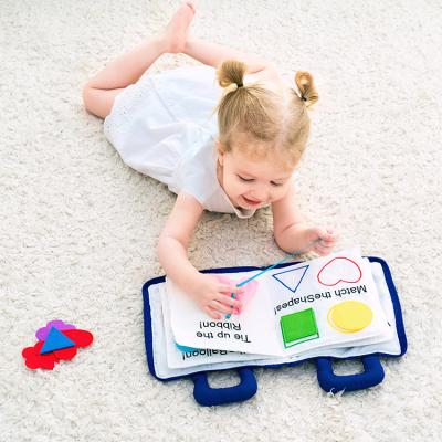 China Hot Selling Quiet Book Jollybaby Skills Practical Early Educational Cloth Material Eco-friendly My Busy Montessori Cloth Book Baby Toys for sale