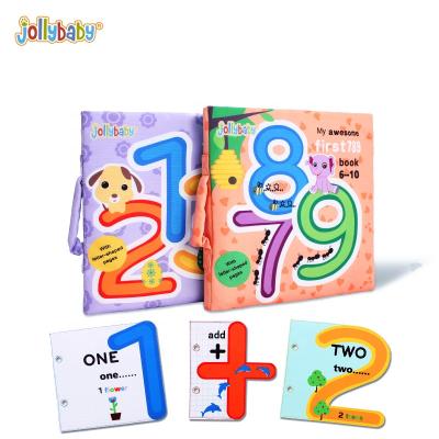 China Jollybaby Durable Detachable Montessori Learning Aids Math Set Cloth Book For Education for sale