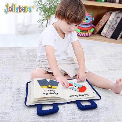 China Jollybaby Montessori Book Cloth Education Firsts Educational Soft Tissue Books Preschool Life Skills For Toddler for sale