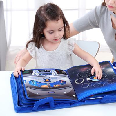 China Parent-children Interactive Astronaut High-end Custom Toy Cloth Book Educational Baby New 3 Years Old Children Educational Toys for sale