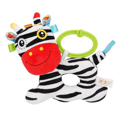 China Toy Jollybaby Baby Plush Handbell Soft Baby Rattle Toys with Rattle for sale