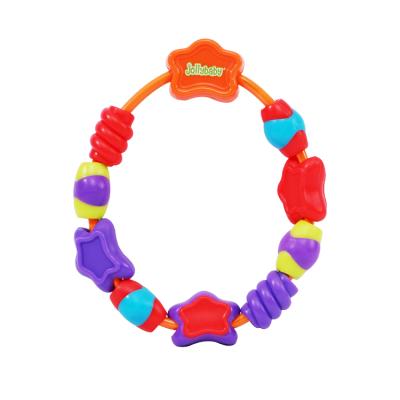 China Free Sample Factory Price Washable Baby Boy Teether Necklace Ring Crab Teether Baby Bath Toys for sale