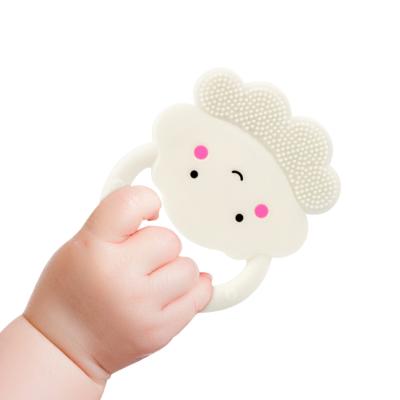 China 2021 100%food grade Silicone Teether Jollybaby baby care teether Christmas hand teether silicone baby teether soothing for sale