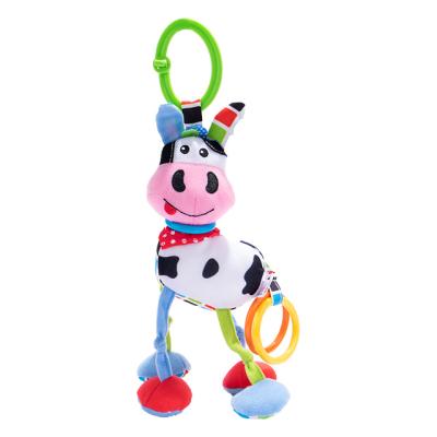 China Jollybaby 3pcs Baby Plush Toy Soft Rattle Toy Set Teether Rattles Toys for sale