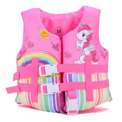 China Only for 2-8 Years Children Kids Swim Vest Kids Life Vests Unicorn and Rainbow Printing Kids Life Vest for Water Safety for sale