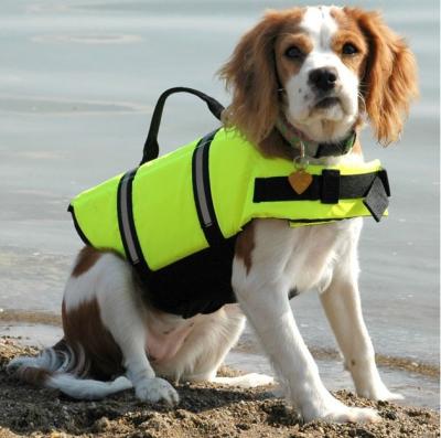 China Oxford Outwear Fabric Factory Preserver Reflective Adjustable Floatation Vest Dog Life Vest For Sale for sale