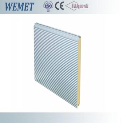 China CFC free customized PUR wall panel 30-200mm for carpot, warehouse, factory RAL color for sale