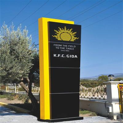 China Factory price outdoor luminous led pylon sign advertising decoration or advertising illuminate pylon sign for sale