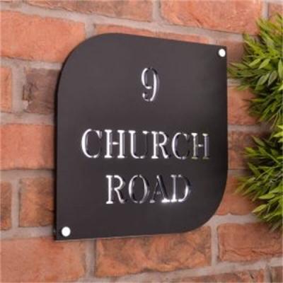 China Modern Creative Acrylic House Number Sign Customization Door Plaque For Hotel Office Building for sale