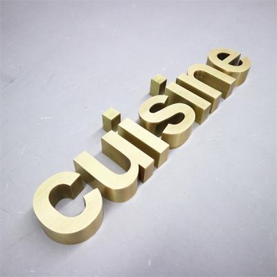 China High Quality Stainless Steel 3d Long Durable Alphabet Signs Metal Small Letters Logo For Business for sale