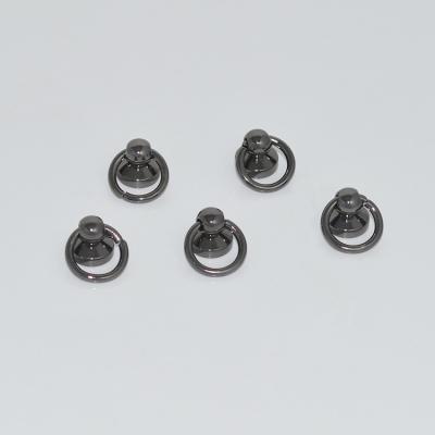 China wholesale nickel free black metal rivet 9mm screw accessories decorative metal bag rivets for handbag for sale