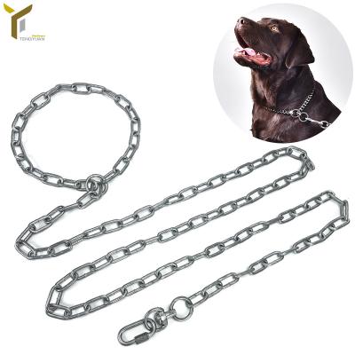 China Dog Pets High Quality P Wedge Chrome Collar For Pets Forming Custom Metal Chain Dog Collar for sale