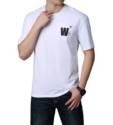 China High Quality Custom 100% Combed Cotton Logo Anti-Wrinkle T-Shirt For Men's Printed Lettering T Shirt for sale