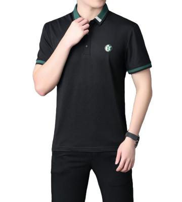 China High Quality Custom Logo Men's Golf Short Sleeve T-shirt Polo Shirt Solid Anti-wrinkle Cotton Pique Golf Men's Clothing G-SDQL for sale