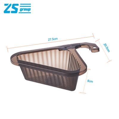 China New Plastic Kitchen Faucet Punchless Sink, Triangular Drain Basket Sink Rack, Pool Storage Pop-Up Basket for sale