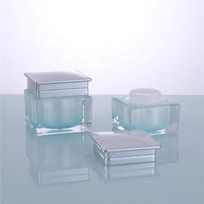 China 15g 30g 50g Luxury Acrylic Plastic Skin Care Cosmetics Face Cream Packaging Jar for sale