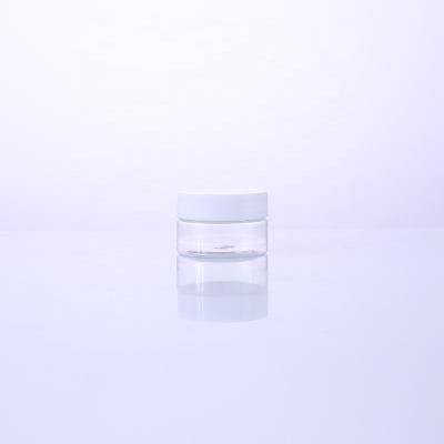 China Eco-friendly Plastic PET Cosmetic Packaging Cream Jar 150ml 100ml 60ml 50ml 30ml for sale