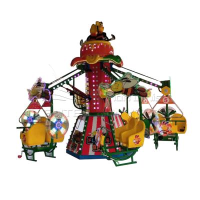 China Amusement Amusement Park Rides Electric Pedal Rotating Bee Bike Rides Kids Rides for sale