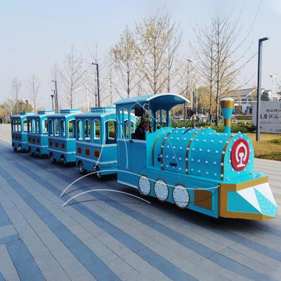 China Theme Park Antique Indoor Trackless Train Small Amusement Park Trains For Sale for sale