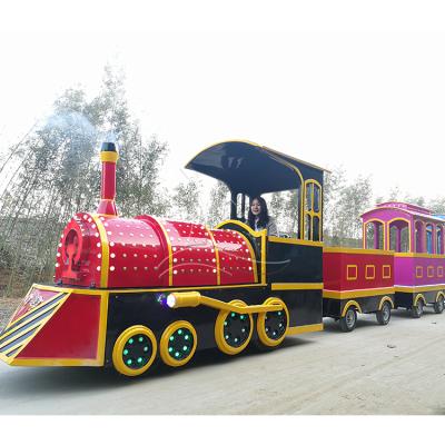 China Theme Park Carnival Rides Equipment Shopping Mall Electric Trackless Train For Kids for sale